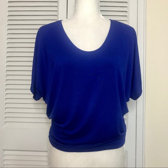 None Tops - Slouchy Blue Top by Michelle